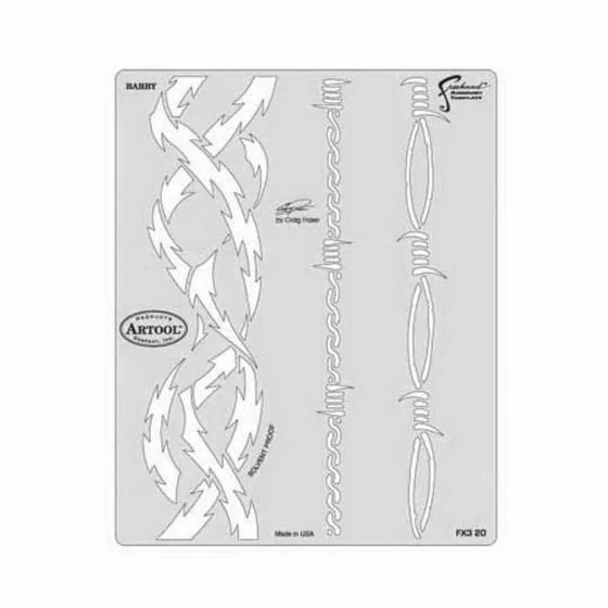 ANEST IWATA Artool? FH-FX3-20 FX3 Series Barby Freehand Airbrush Template, 10 in