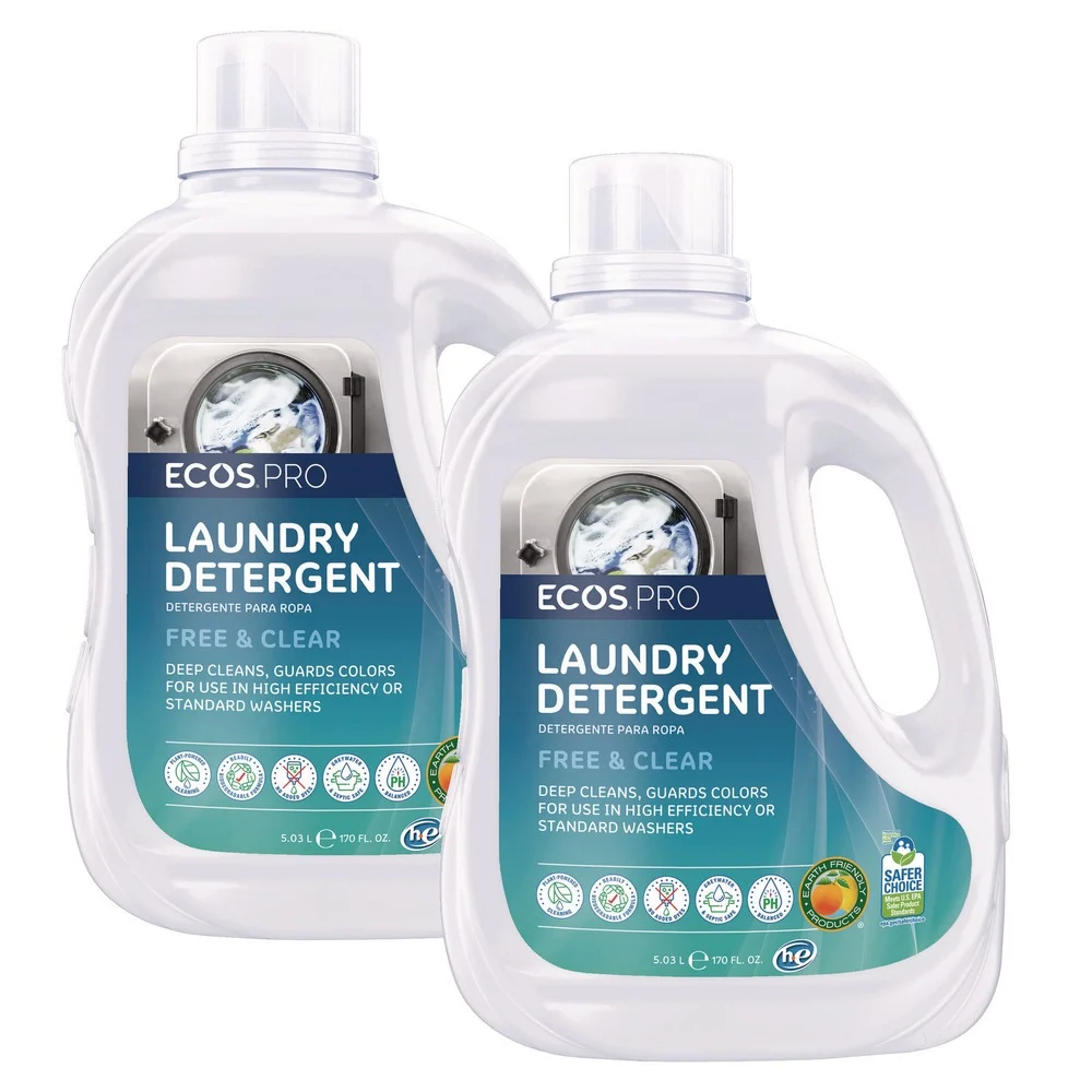 ECOS PRO 170 oz. Liquid Laundry Detergent Jug - Free and Clear (2/Carton)