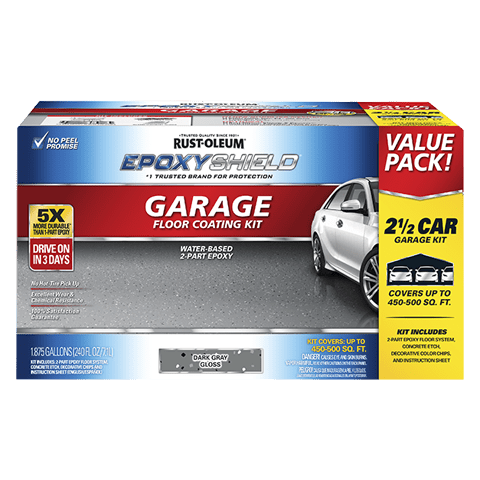Epoxyshield Garage Floor Coating - 2.5 Gallon Kit
