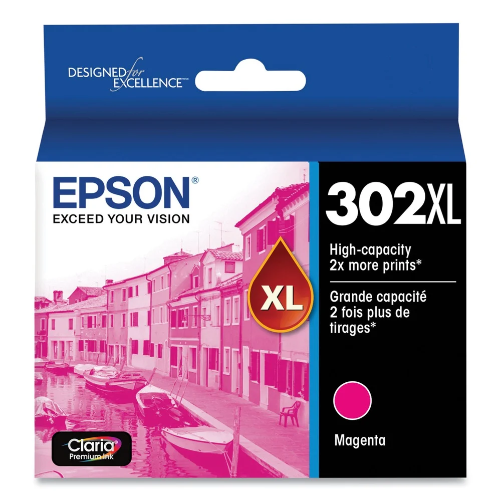 Epson T302xl320-S (t302xl) Claria High-Yield Ink - Magenta