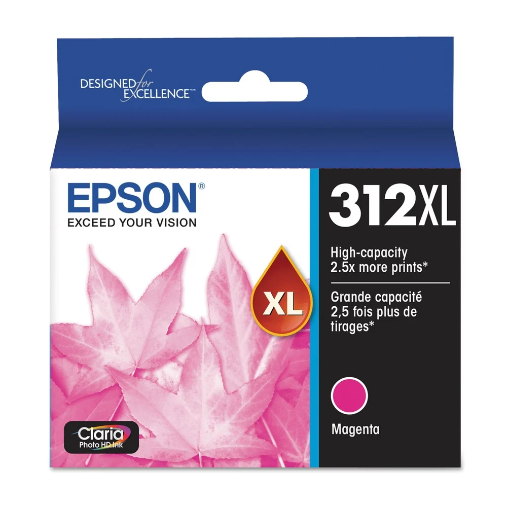 Epson T312XL320-S T312xl320-S (312xl) Claria 830 Page-Yield High-Yield Ink - Magenta