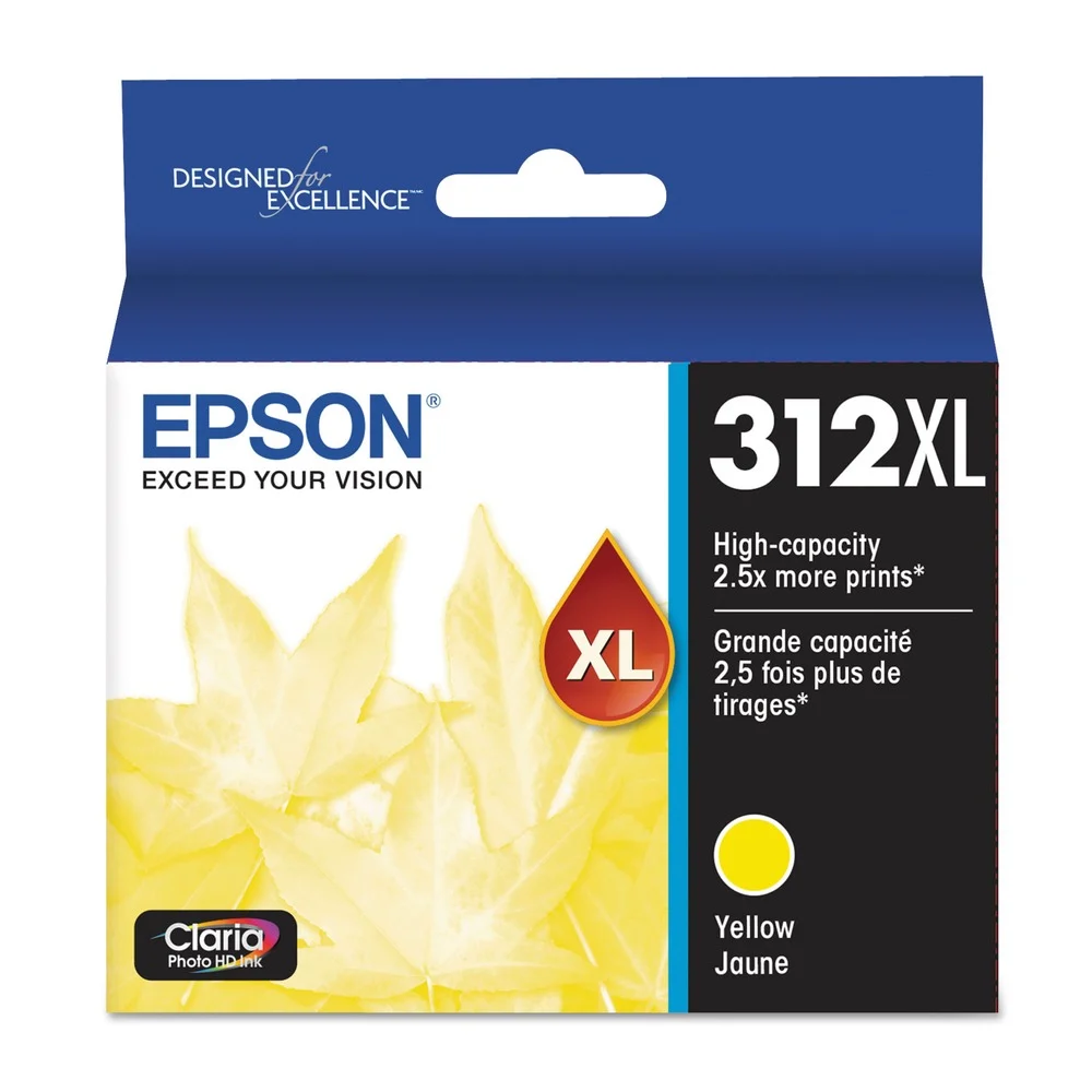 Epson T312xl420-S (312xl) Claria 830 Page-Yield High-Yield Ink - Yellow