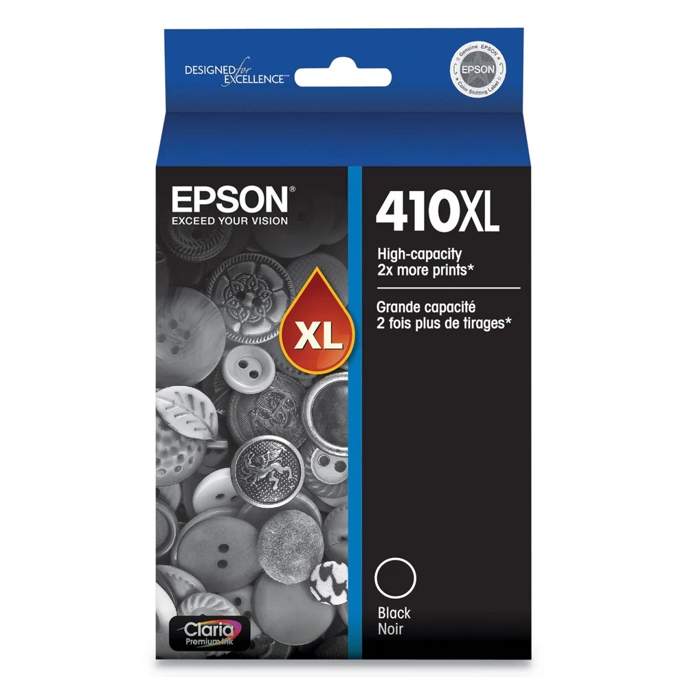 Epson T410xl020-S (410xl) Claria 500 Page-Yield High-Yield Ink - Black