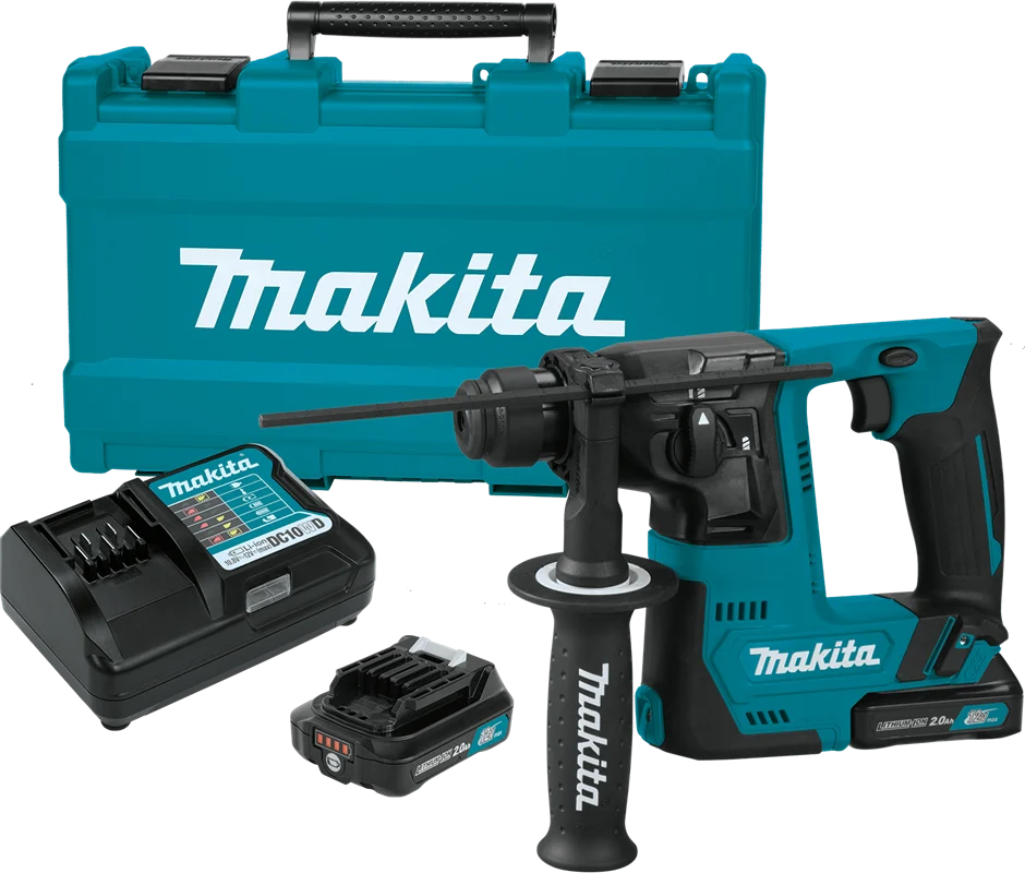 12V max CXT? Lithium-Ion Cordless 9/16" Rotary Hammer Kit, accepts SDS-PLUS bits (2.0Ah), 4-pole motor, RH02R1