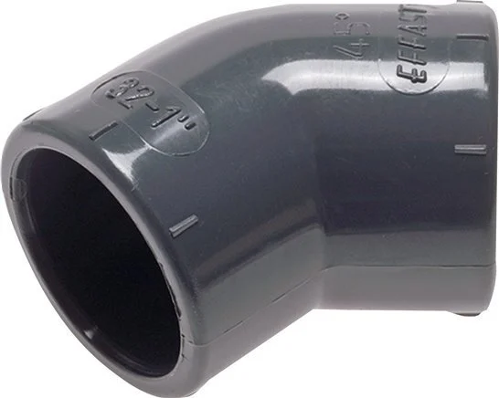 PVC 45deg Elbow Fitting Socket 90x106mm