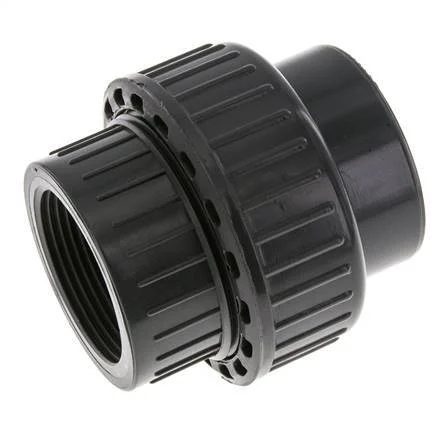 PVC Union Fitting Female Socket 50mm x Female Rp 1-1/2'' EPDM