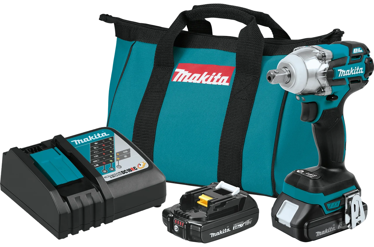 18V LXT? Lithium-Ion Compact Brushless Cordless 3-Speed 1/2" Impact Wrench Kit (2.0Ah), XWT11R