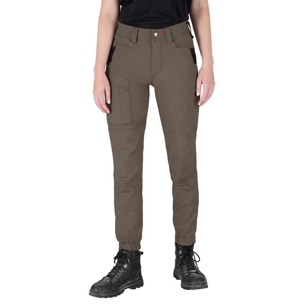 Women's GRIDIRON Double Knee Jogger Pants - Brown 18