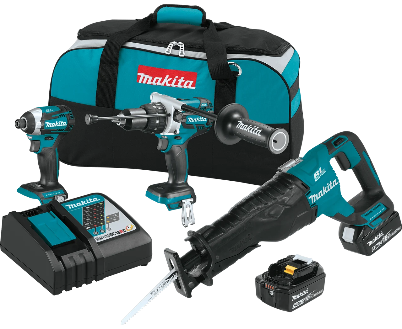 18V LXT? Lithium-Ion Brushless Cordless 3-Pc. Combo Kit (5.0Ah), XT330T