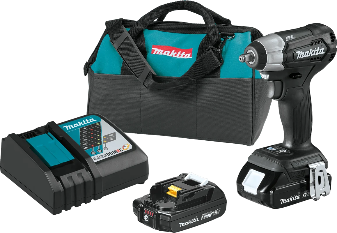 18V LXT? Lithium-Ion Sub-Compact Brushless Cordless 3/8" Sq. Drive Impact Wrench Kit (2.0Ah), XWT12RB