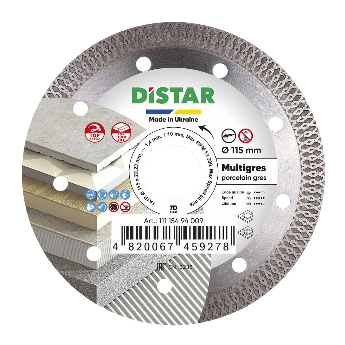 Diamond Cutting Blade 1A1R Multigres (Set of 5)
