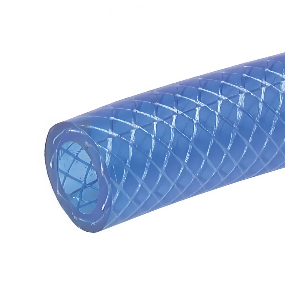 PVC universal liquid hose 19x26 mm 25 m Blue colour food-grade