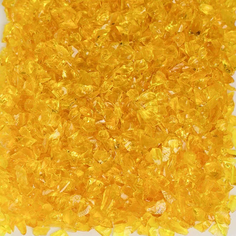 Flat Yellow Terrazzo Glass