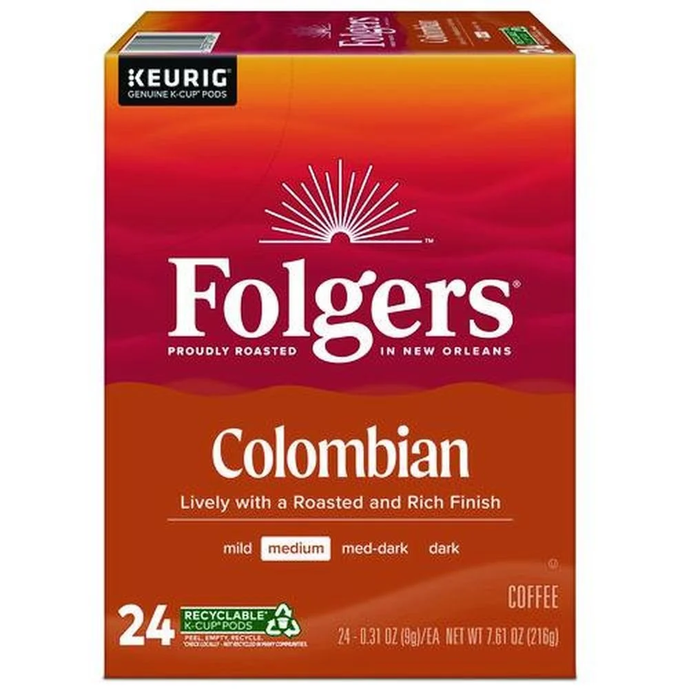 Folgers 100% Colombian Coffee K-Cups (24/Box)