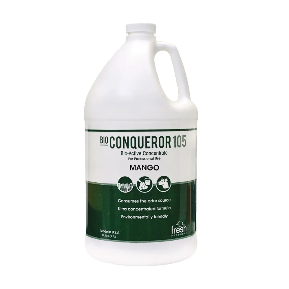 Fresh Products 1 gal. Bio Conqueror 105 Enzymatic Odor Counteractant Concentrate - Mango (4/Carton)