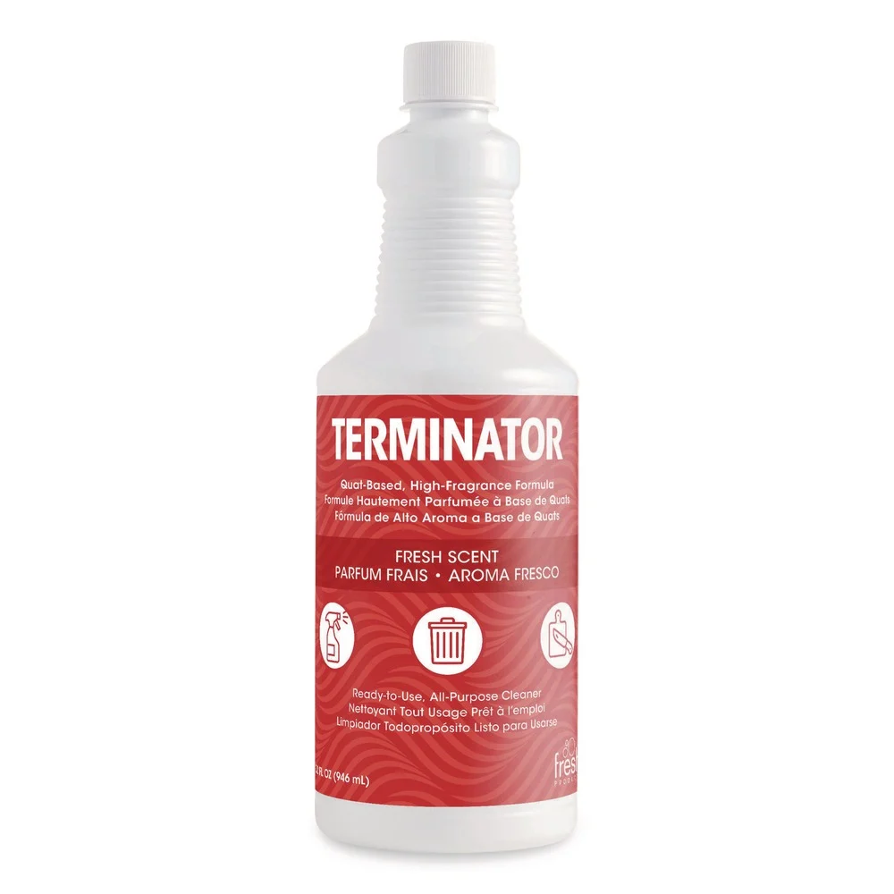 Fresh Products TERMQ-F-000I012M-67 32 oz. Terminator All-Purpose Cleaner with (2) Trigger Sprayers (12/Carton)