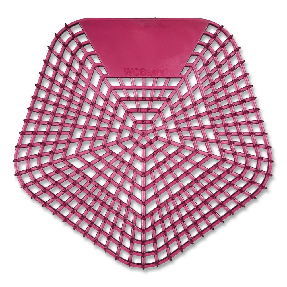 Boardwalk 0.11 oz Anti-Splash Urinal Screen - Apple Cinnamon Scent/Red (10/Carton)