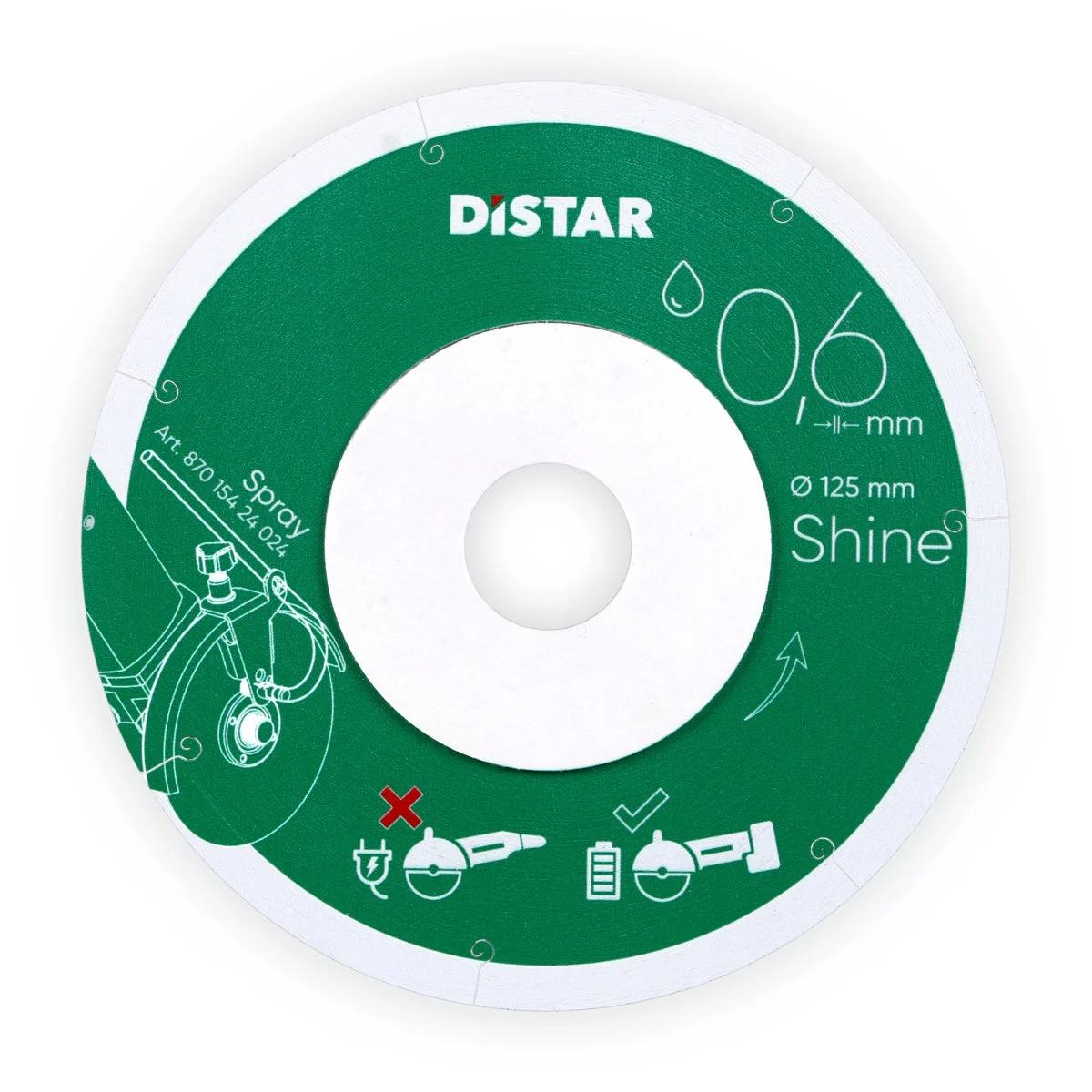 Diamond Cutting Blade 1A1R 5" Shine