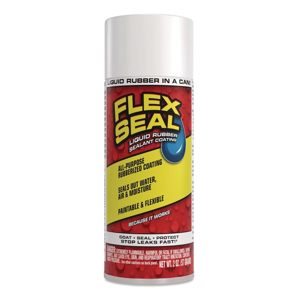 Flex Seal Products 2 oz Flex Seal Liquid Rubber Sealant Coating Aerosol - Dries White (12/Carton)