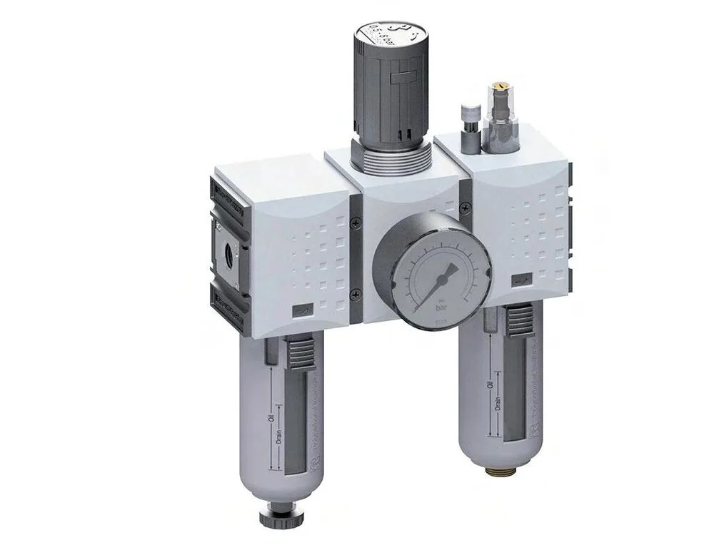 FRL 3-Part G3/8'' 1750 l/min 0.2-4.0bar/3-58psi Auto Metal Futura 1