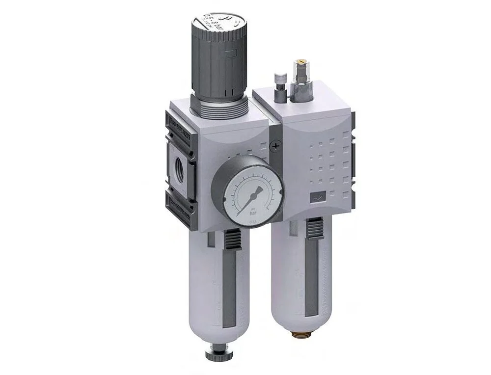 FRL 2-Part G1/2'' 3500 l/min 0.1-2.0bar/1-29psi Auto Polycarbonate Futura 2