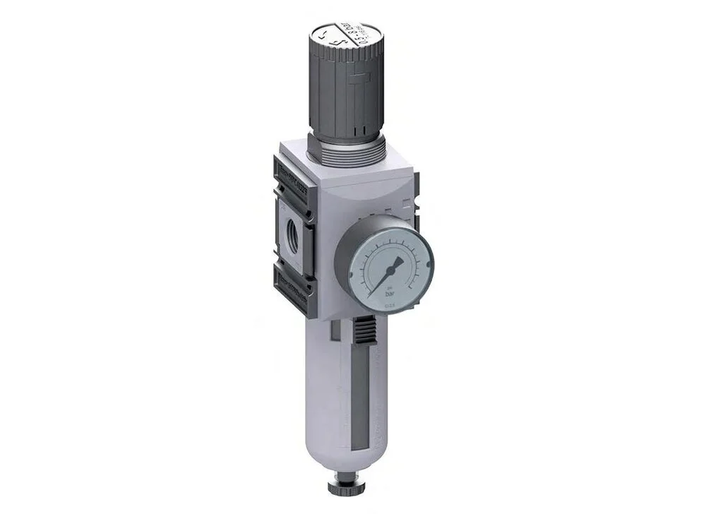 Filter-Regulator G1/2'' 5200 l/min 0.1-2.0bar/1-29psi Semi-Auto Polycarbonate Futura 2