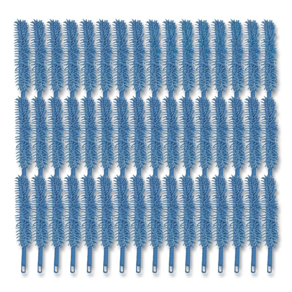 Gritt Commercial 22 in. Length Flexible Wand Duster with Microfiber and Chenille Sleeve - Blue (48/Carton)
