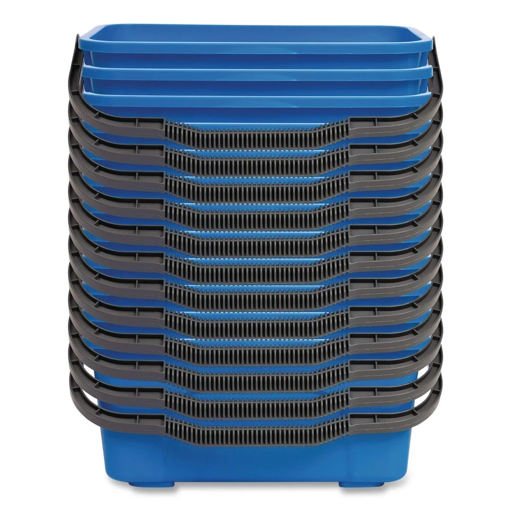 Gritt Commercial 3-Gallon Window and General Cleaning Bucket - Blue (12/Carton)