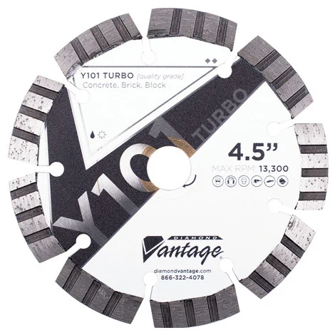 Diamond Vantage 4-1/2 x .080 x 7/8-5/8 General Purpose, Value Plus Grade, Seg Turbo Blade