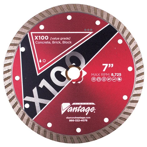Diamond Vantage 10 x .095 x DM-5/8 General Purpose, Standard Grade, Turbo Rim Blade