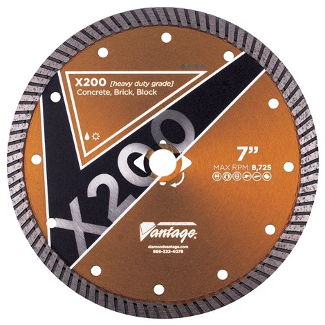 Diamond Vantage 10 x .095 x U/A General Purpose, Heavy Duty Grade, Turbo Rim Blade