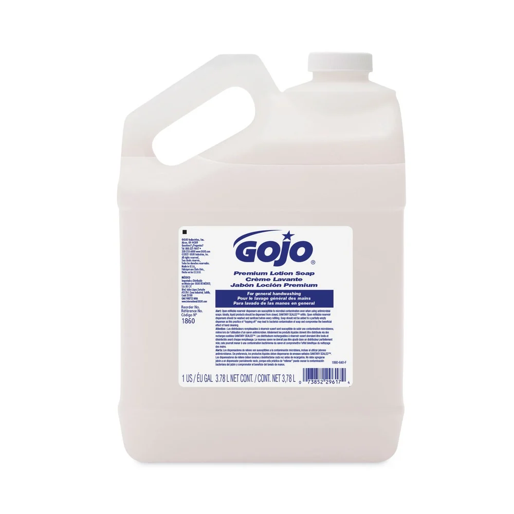 GOJO Industries 1 gal. Refill White Premium Lotion Soap - Waterfall Scent (4/Carton)