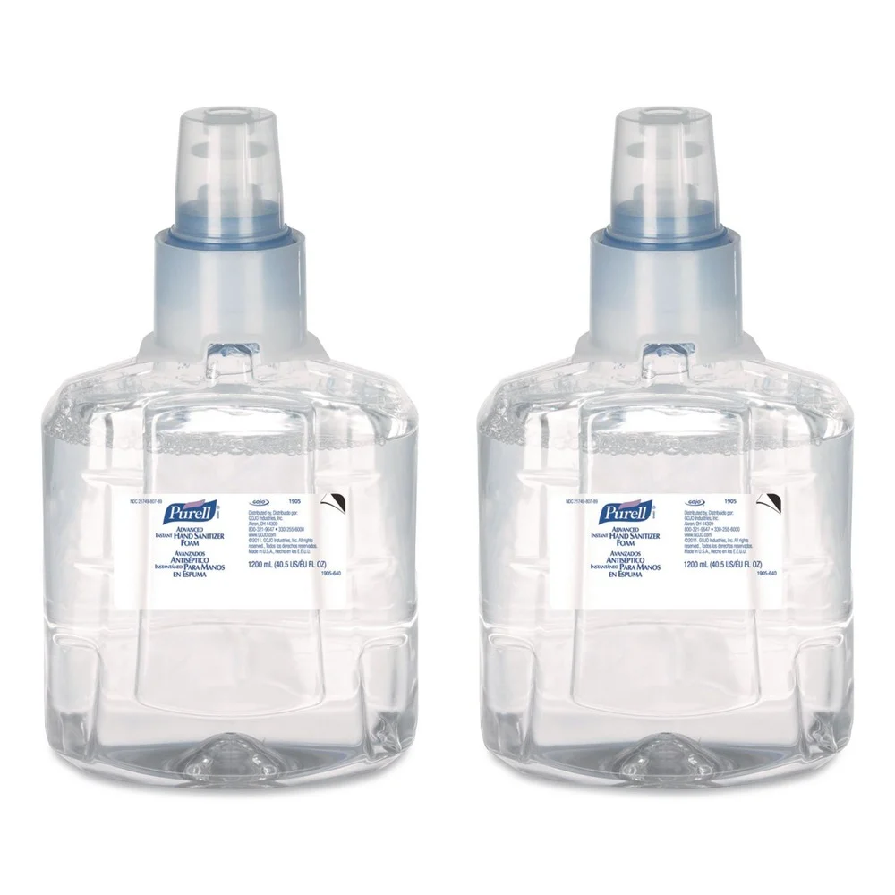PURELL 1200 ml Advanced Hand Sanitizer Refill for LTX-12 Dispenser (2/Carton)