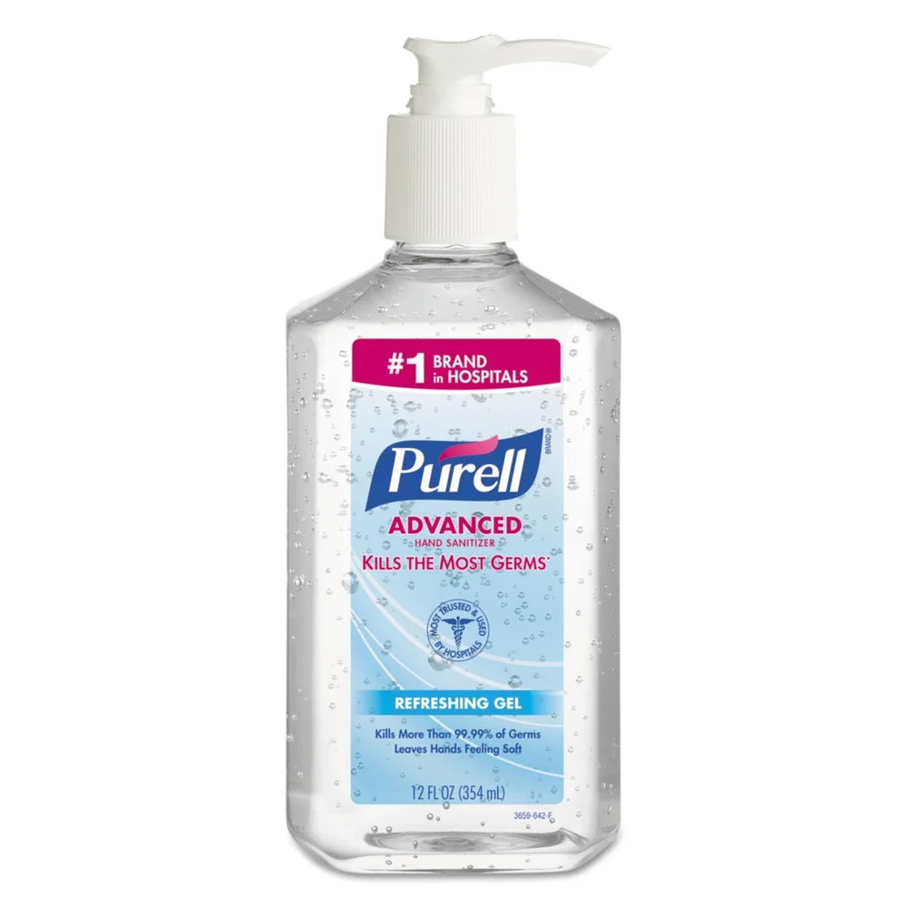 PURELL 12 oz. Refreshing Gel Advanced Hand Sanitizer - Clean Scent (12/Carton)
