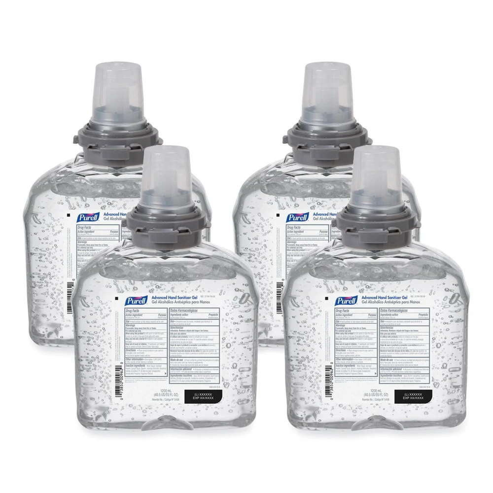 PURELL 1,200 mL Gel Advanced Hand Sanitizer TFX Refill - Unscented (4/Carton)