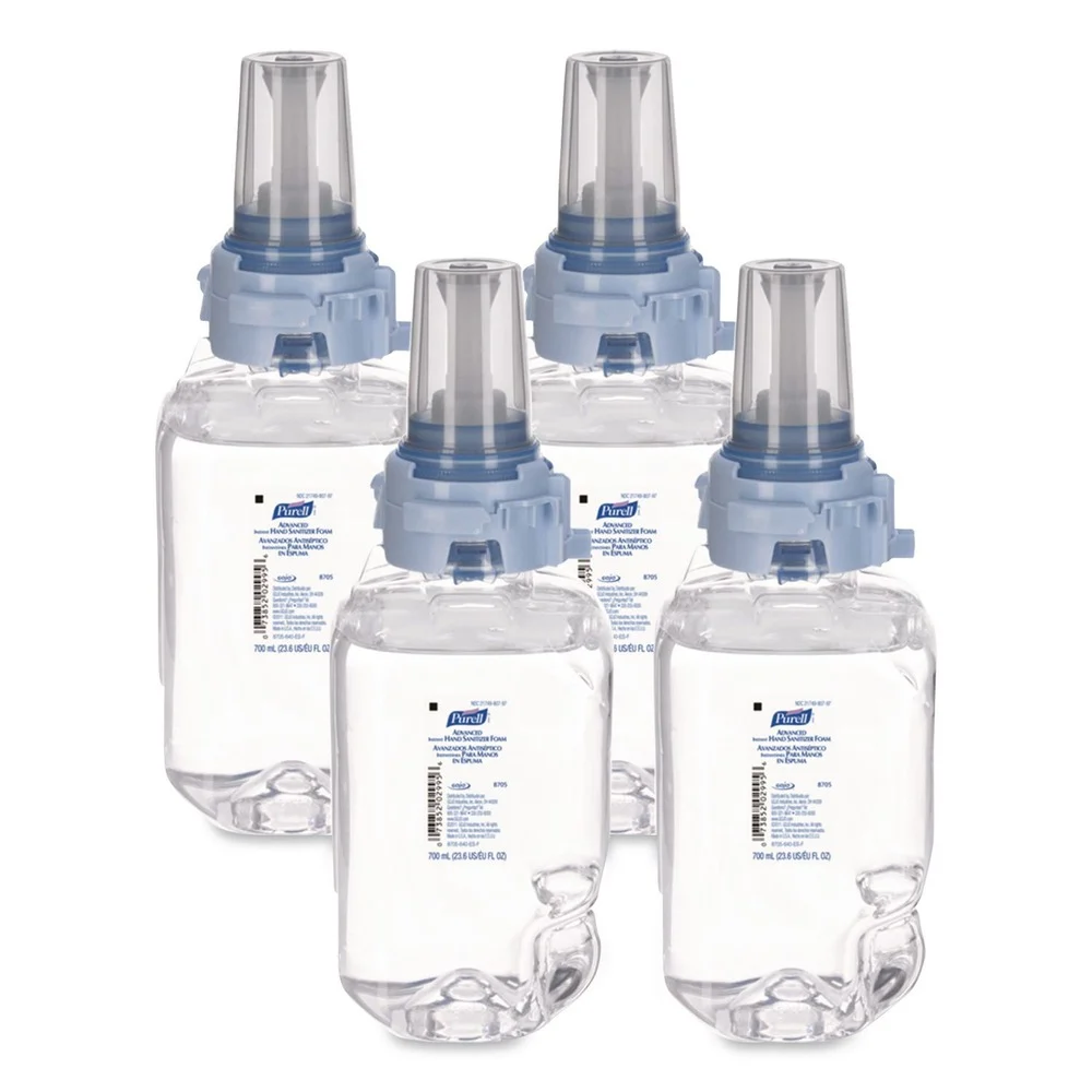 PURELL 8705-04 PURELL Advanced 700 mL Foam Hand Sanitizer Refill for ADX-7 Dispenser (4/Carton)
