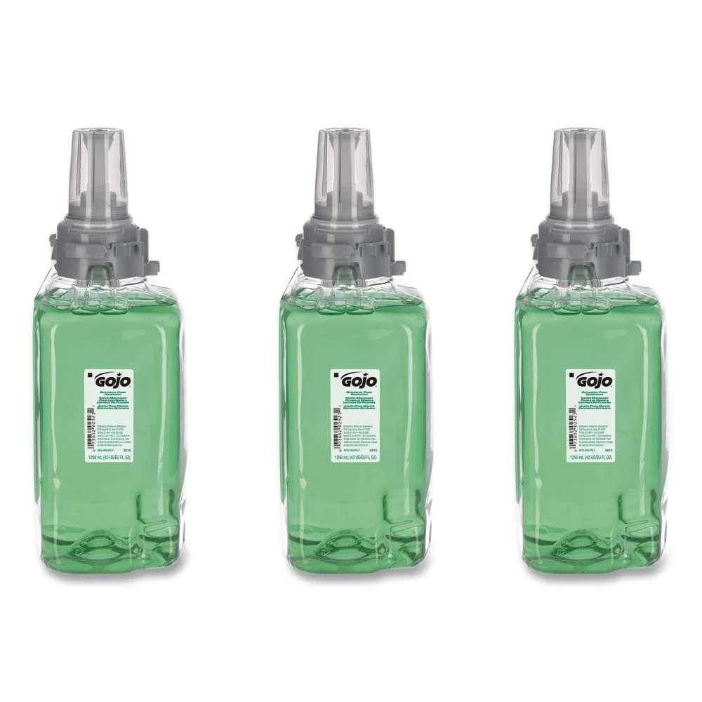 GOJO Industries 8816-03 Botanical Scent 1250 mL Foam hand wash Refill for ADX-12 Dispenser (3/Carton)
