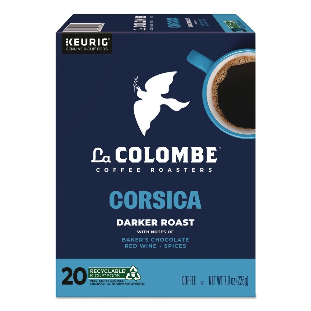 La Colombe Dark Roast Coffee K-Cup Pods - Corsica (20/Box)
