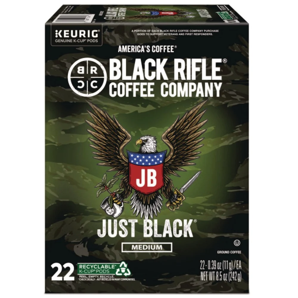 Black Rifle Coffee Company 5000384042 Coffee K-Cups - Just Black (22/Box)