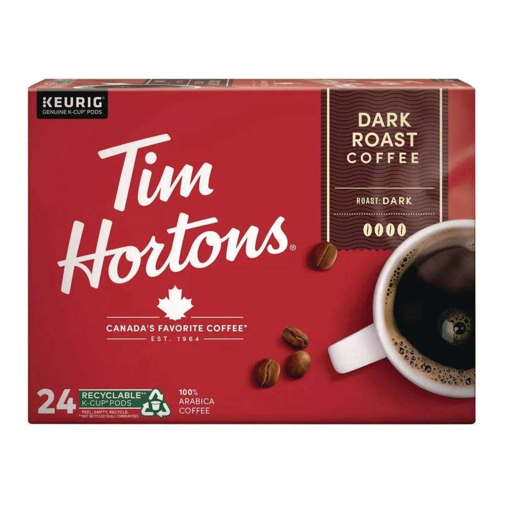 Tim Hortons 5000349248 K-Cup Pods - Dark Roast (24/Box)