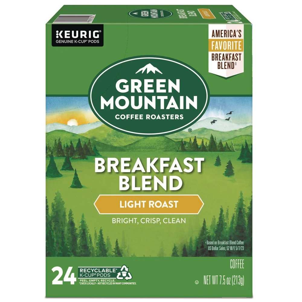 Green Mountain Coffee Coffee K-Cup Pods - Breakfast Blend (24/Box)