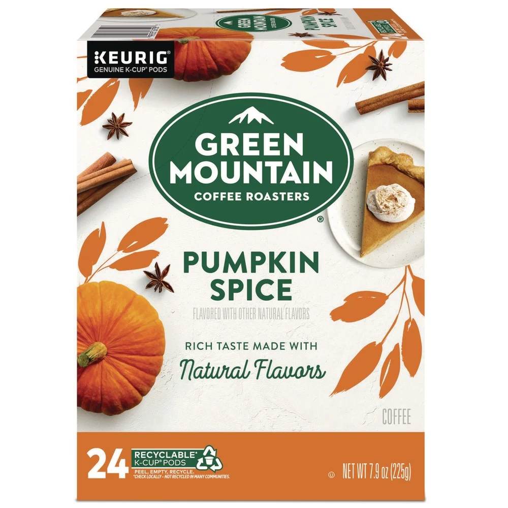 Green Mountain Coffee 5000368942 Fair Trade Certified Flavored Coffee K-Cups - Pumpkin Spice (24/Box)