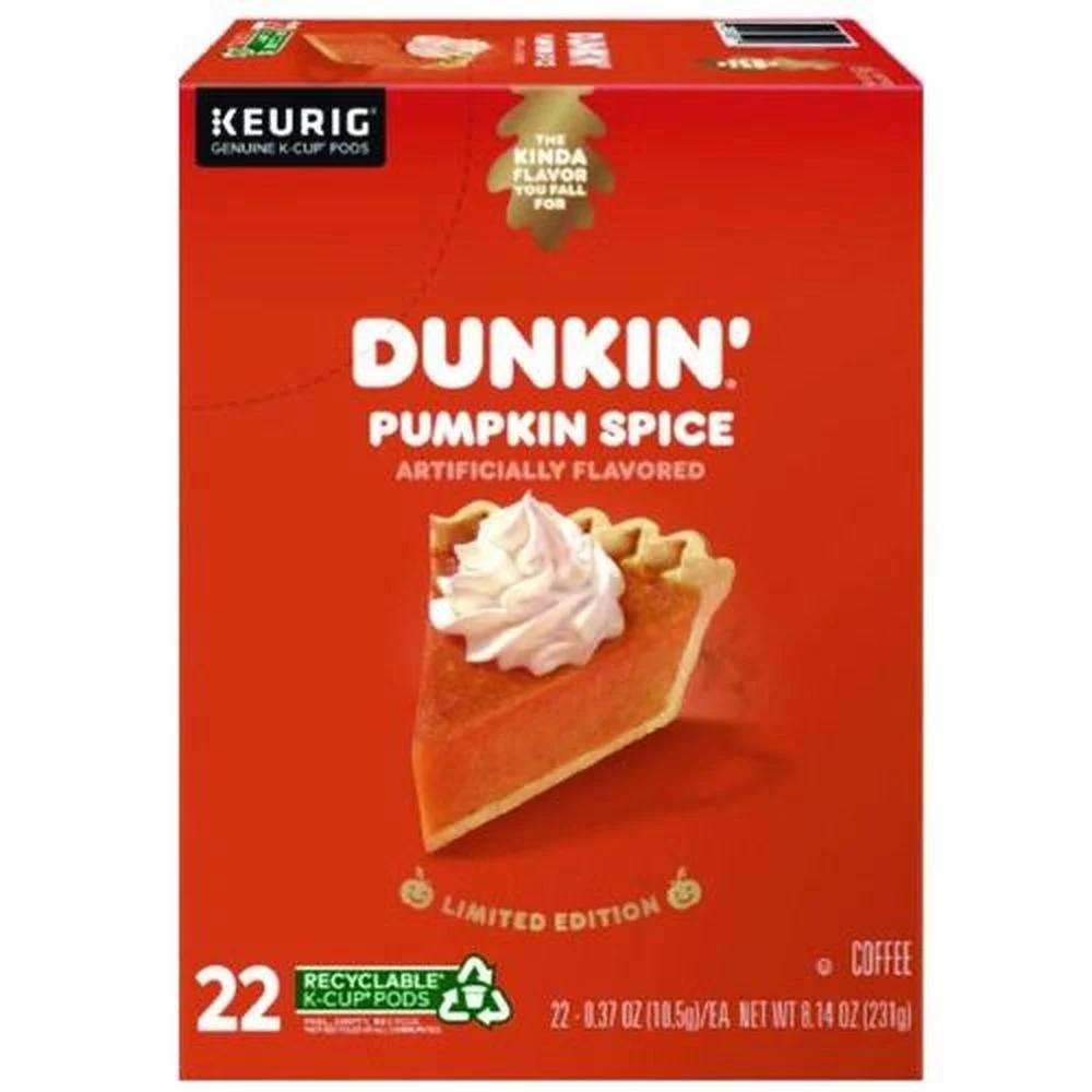 Dunkin' K-Cup Pods - Pumpkin Spice (22/Box)