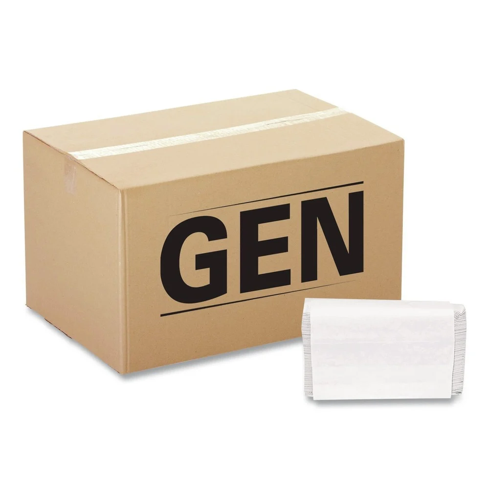 GEN G1509 9 in. x 9.45 in. Multifold Paper Towels - White (4000/Carton)