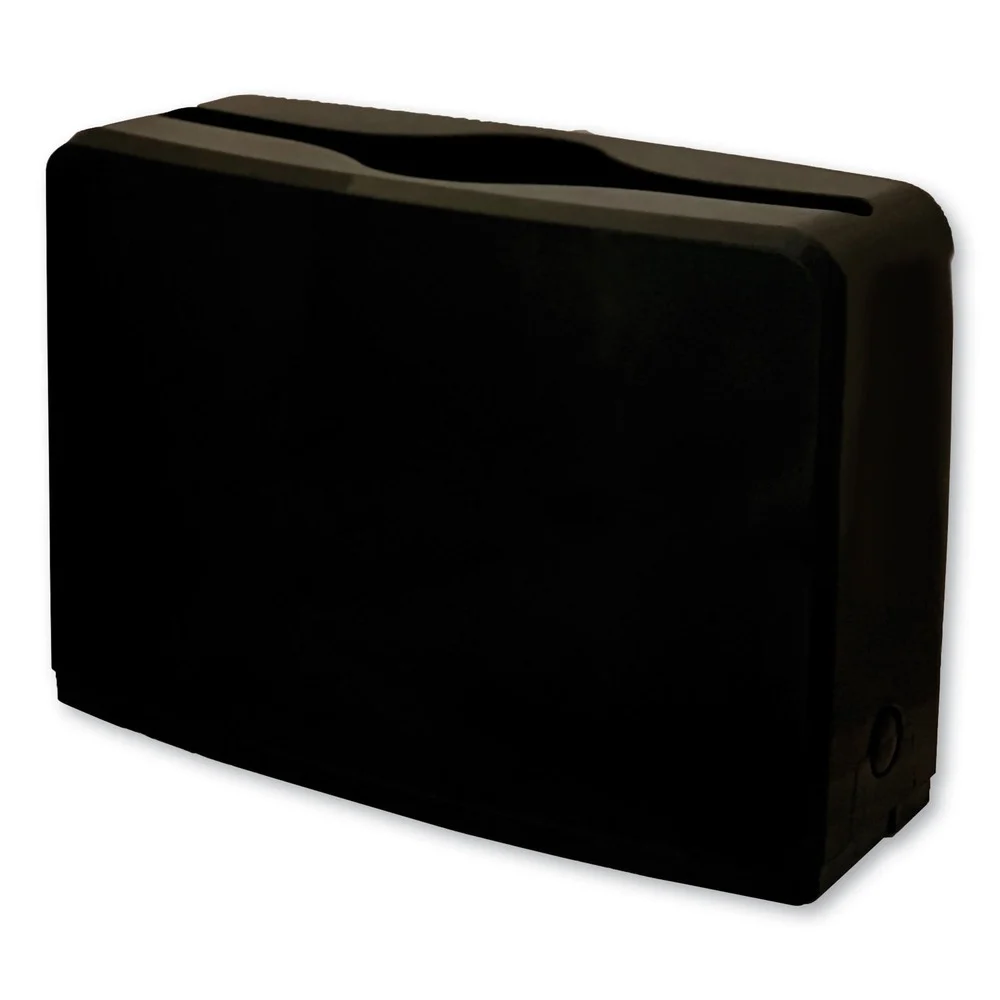 GEN AH52010ESD 10.63 in. x 7.28 in. x 4.53 in. Countertop Folded Towel Dispenser - Black (1/Carton)