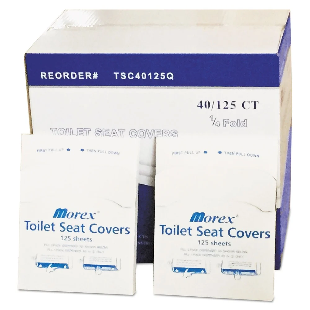 GEN 5000/Carton 14.5 in. x 16.5 in. Quarter-Fold Toilet Seat Covers - White