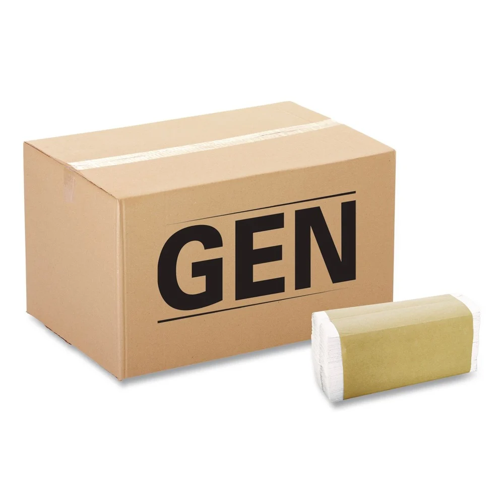 General Supply 8115 1-Ply 10.13 in. x 11 in. C-Fold Towels - White (12 Packs/Carton)