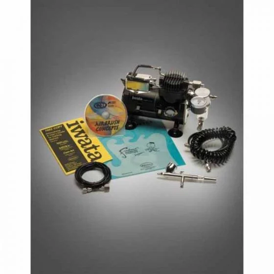ANEST IWATA 4220 Eclipse CS Series Gravity Feed Airbrush Kit, Brass