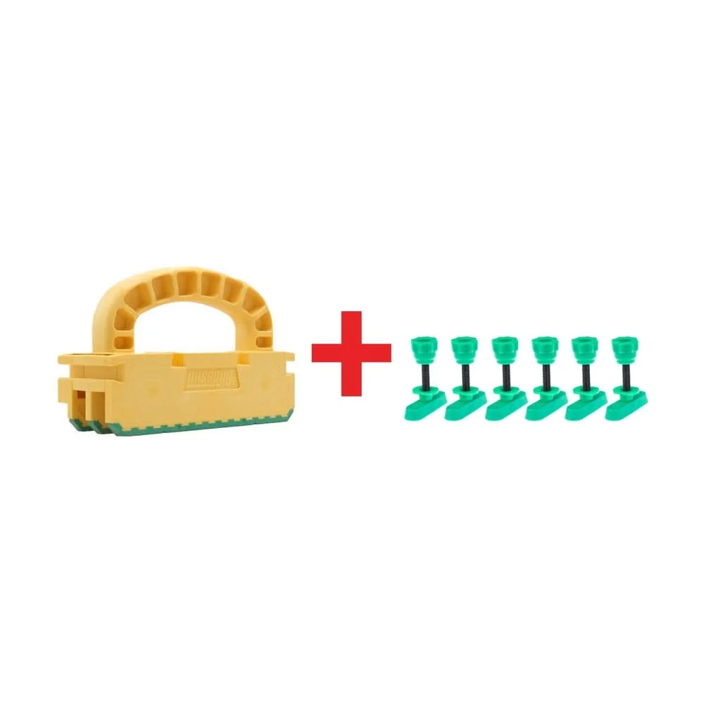 Micro Jig GRR-RIPPER2 GO Push Block with MATCHFIT 1 in. Dovetail Track Hardware Screw 2.0 (6-Pack)