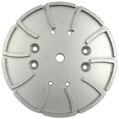 Diamond Vantage 10 Grinding Disc, 5/8 inch Arbor w/ 4 Bolt Holes, 20 Segment, Hard Bond
